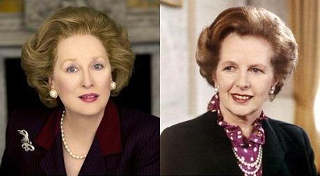 Meryl Streep and Margaret Thatcher