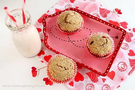 Pomegranate chia seed muffins