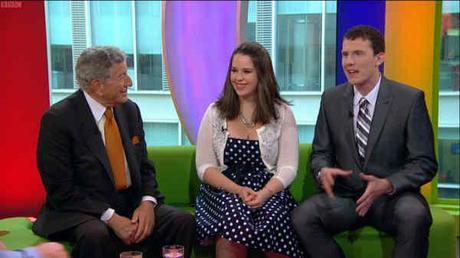 daniel and laura curtis on the bbc one show with tony bennett