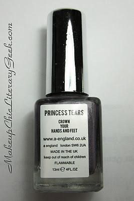 Swatch & Review: A-England Princess Tears Holographic Polish