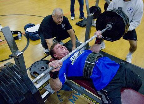 No, this isn't me (yet!) A111028_jb_weights 013