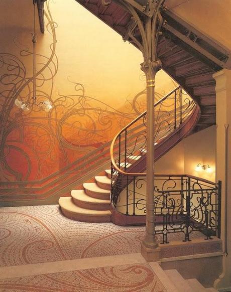 Art nouveau staircase