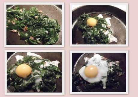 Egg with Spinach and Salsa