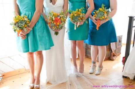 Festive Colorful Wedding Full of Art Accents