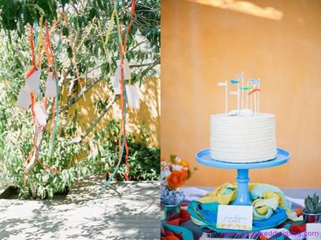 Festive Colorful Wedding Full of Art Accents