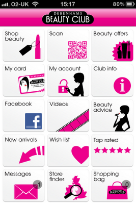 Debenhams Beauty Club iPhone App