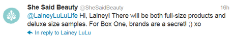 New Beauty Box - She Said Beauty