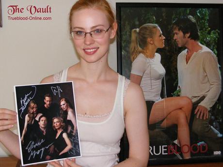 Happy Birthday Auction in Honor of Deborah Ann Woll of Unique Portrait and cast signed True Blood Vampire Photo
