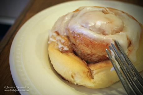 Five Loaves Bakery and Cafe in Francesville, Indiana Cinnamon Rolls