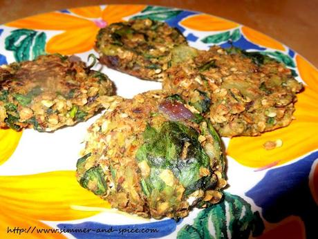 Oats and Spinach Cutlets