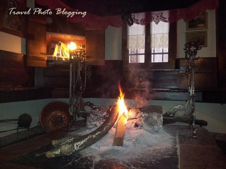 Old-School Fireplace in Italian Dolomites