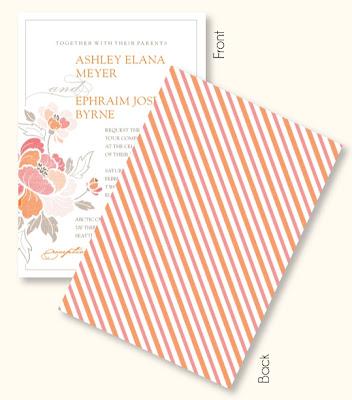 Peek-A-Boo: Utilizing the Backside of the Wedding Invite