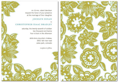 Peek-A-Boo: Utilizing the Backside of the Wedding Invite