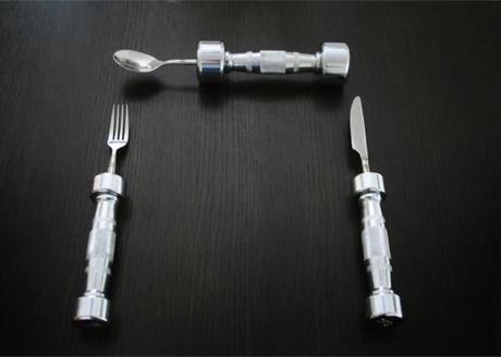 Wordless Wednesday - Keep Fit Cutlery?!