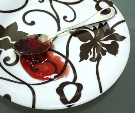 Beach Plum Jelly Plate and Spoon