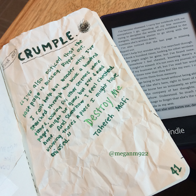 Wreck This Journal - Pages 38-41: Funnel, Tear and Crumple