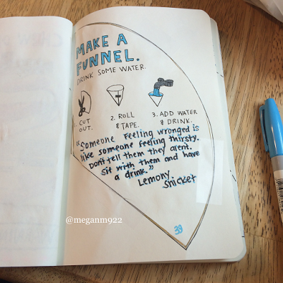 Wreck This Journal - Pages 38-41: Funnel, Tear and Crumple