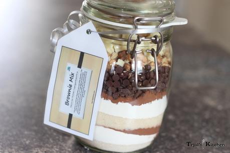 Brownie DIY Jar Gift Brownie DIY Jar Gift
