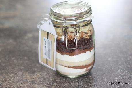 Brownie DIY Jar Gift Brownie DIY Jar Gift