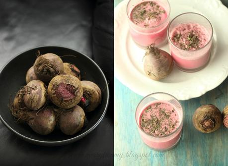 Beetroot Massala Chaas: Chakunder Ki Chaas: Indian Spiced Buttermilk