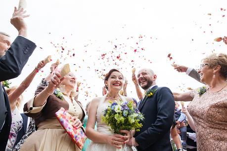 Brodick Castle Wedding Photography Confetti
