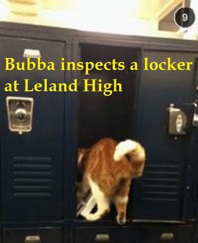 Bubba conducts a locker investigation at Leland High