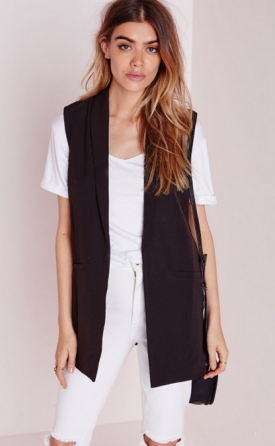 How to wear: Sleeveless Blazer/ Long Vest for Fall/Winter 2015