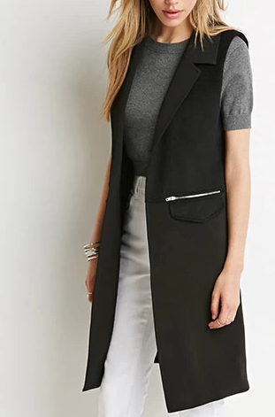 How to wear: Sleeveless Blazer/ Long Vest for Fall/Winter 2015