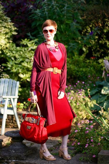AW15 Wearing red and pink head to toe, layering.
