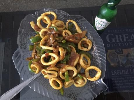 Stir fried Squid Rings