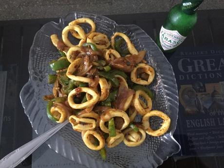 Stir fried Squid Rings