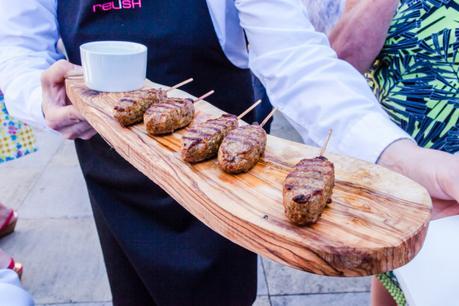 Wedding canapes on a stick