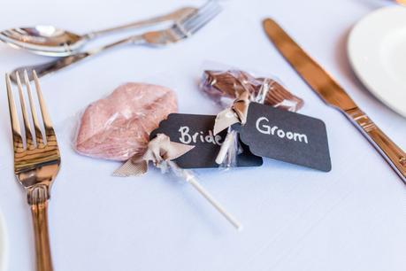 Bride and Groom Place Cards