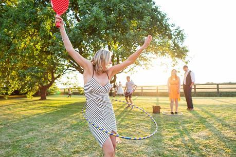 Barmbyfield Barn wedding photography lawn games and hula hoop