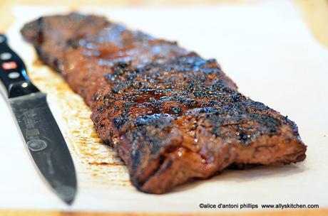 grilled spicy skirt steak