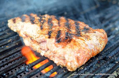 grilled spicy skirt steak