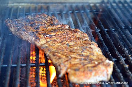 grilled spicy skirt steak