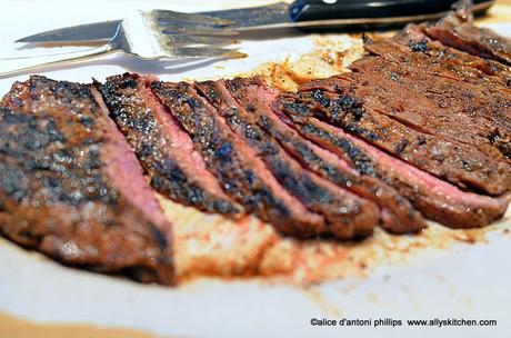 grilled spicy skirt steak