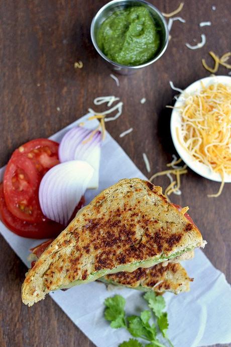 Vegetarian Grilled Cheese with Tomato Soup