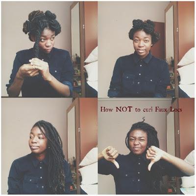 How NOT to curl Faux Locs