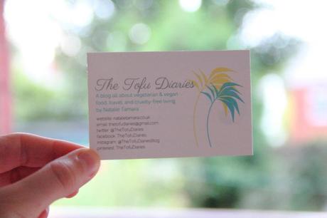 The Tofu Diaries Blog Business Cards 1