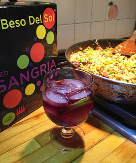 Spanish Summer Paella with Beso Del Sol® Sangria