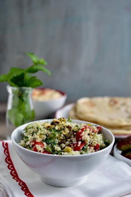 Lebanese Tabbouleh with Herbs & Pistachio
