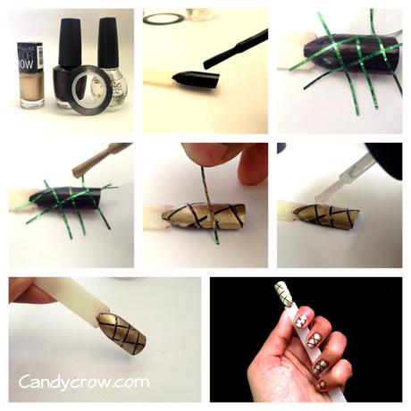Easy Nail Art Tutorial With Stripping Nail Tape 