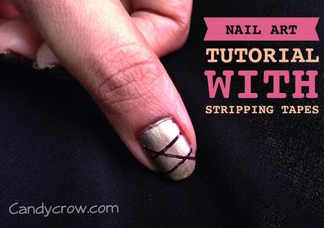 Easy Nail Art Tutorial With Stripping Nail Tape 
