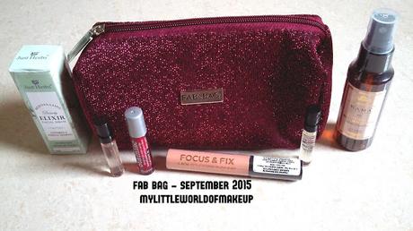 FAB BAG for September 2015 - 3rd Anniversary Special Review