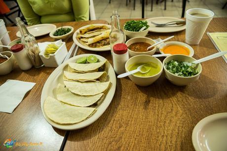 Authentic tacos in Monterrey Mexico