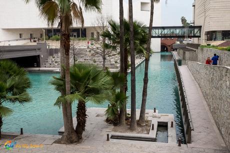 River walk area in the downtown part of Monterrey, Mexico