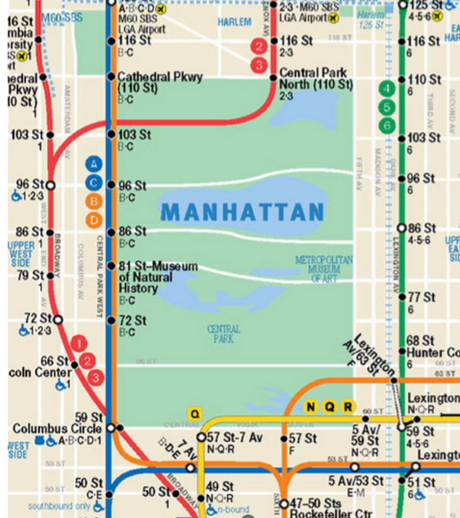 new york subway to central park