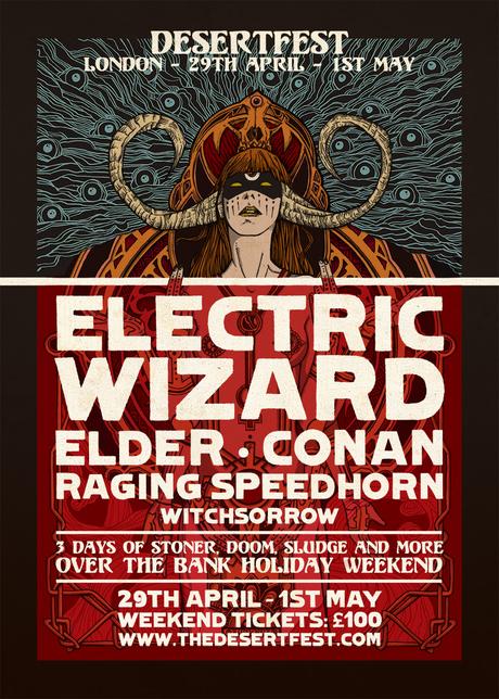 DESERTFEST LONDON 2016: Electric Wizard, Elder, Conan, Raging Speedhorn and Witchsorrow announced!